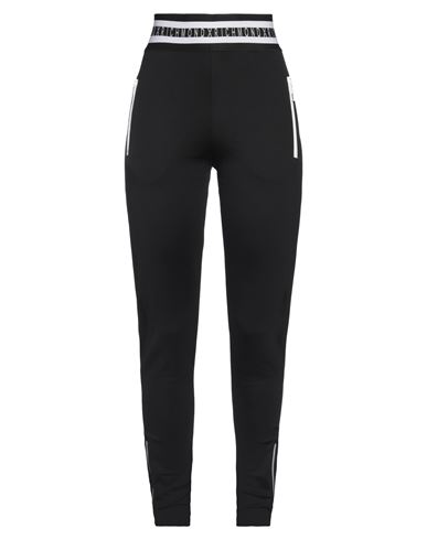 Woman Pants Black Size M Cotton, Nylon, Elastane