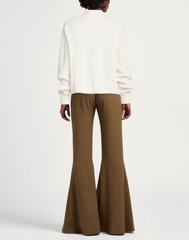 Woman Turtleneck Cream Size L Wool, Cashmere