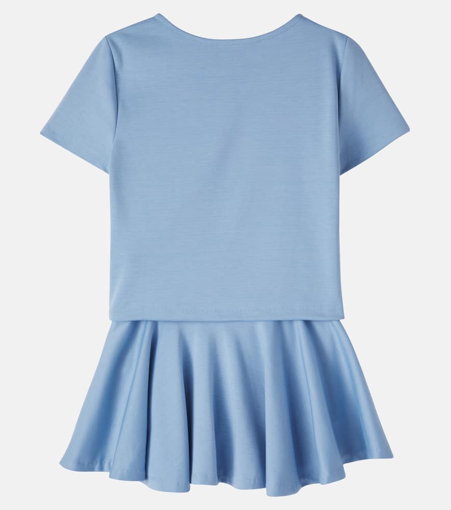 Jersey T-shirt and skirt set
