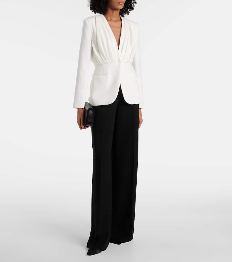 Gradi draped crêpe jacket