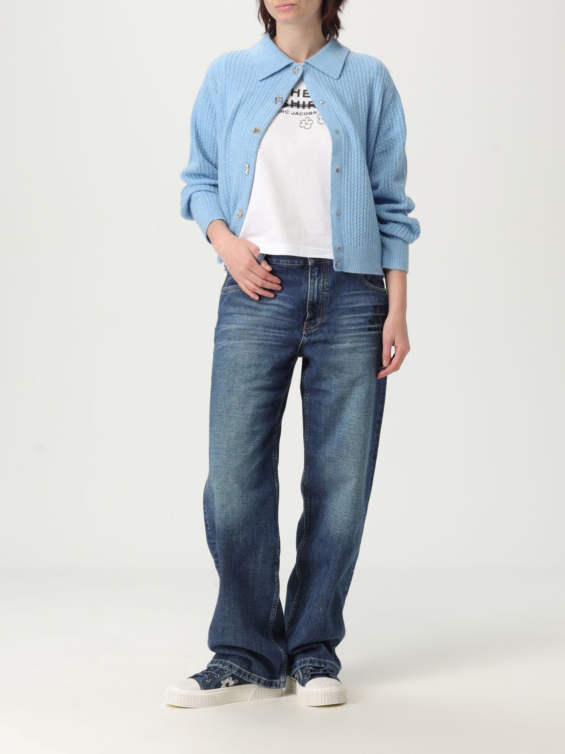 Cardigan MARC JACOBS Woman color Gnawed Blue