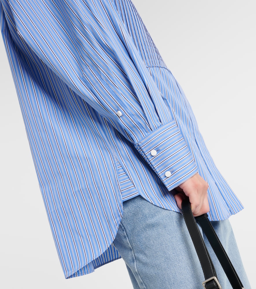 Ruffled cotton shirt