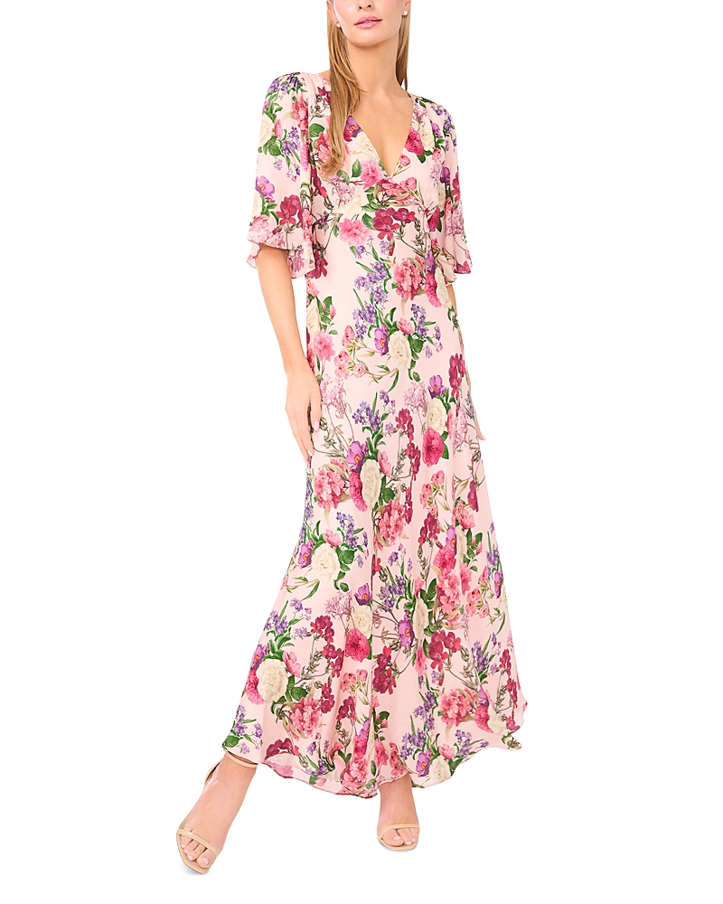Briar V Neck Flutter Sleeve Dress