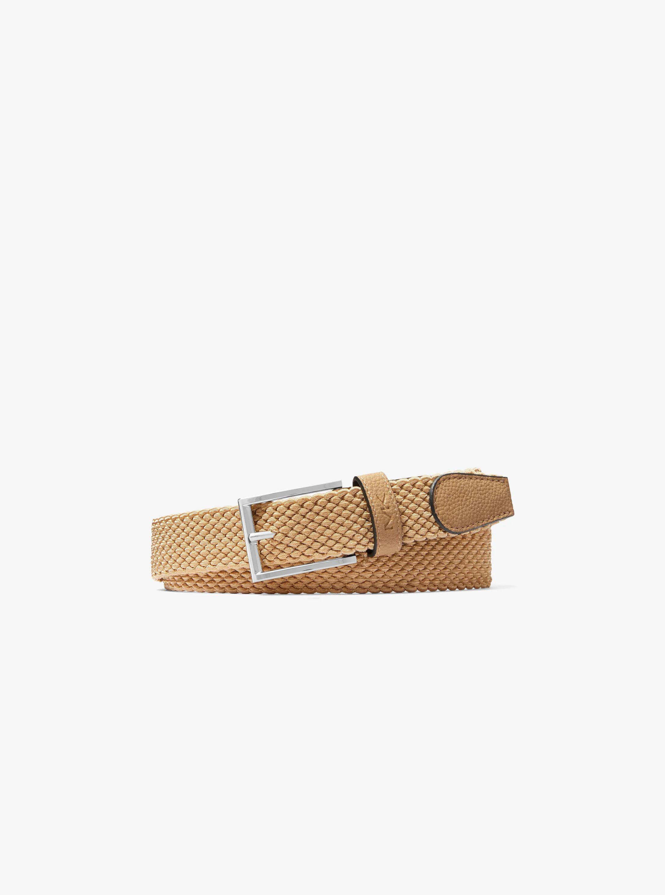 Michael Kors Braided Belt in Brown - size XL by