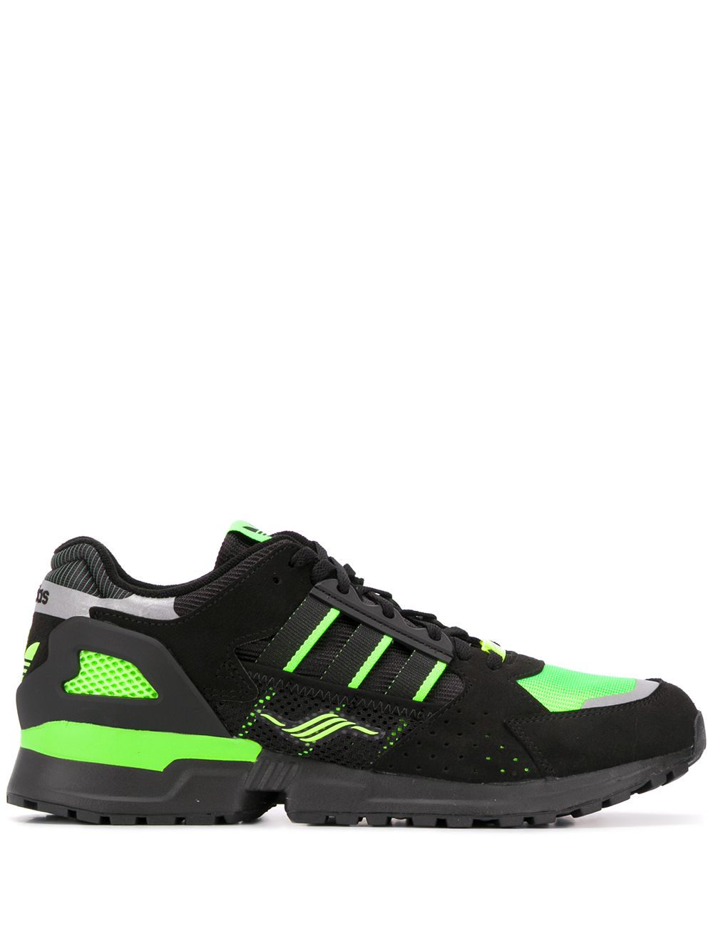 Panelled low-top sneakers - Black