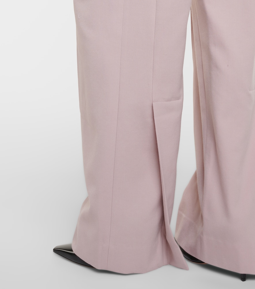High-rise wide-leg pants