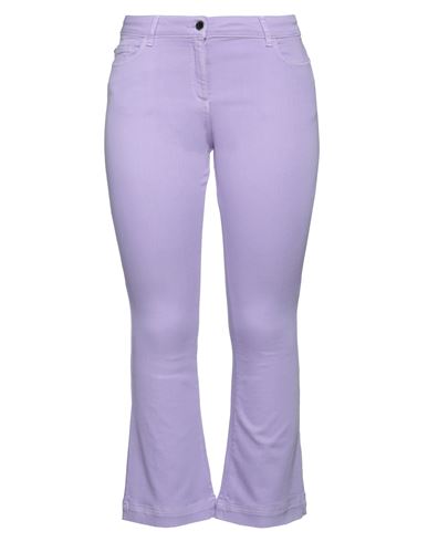 Woman Jeans Lilac Size 26 Cotton, Elastomultiester, Elastane