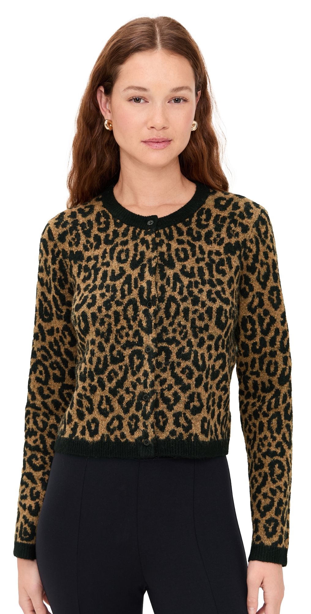 Cheetah Cardigan Camel Cheetah