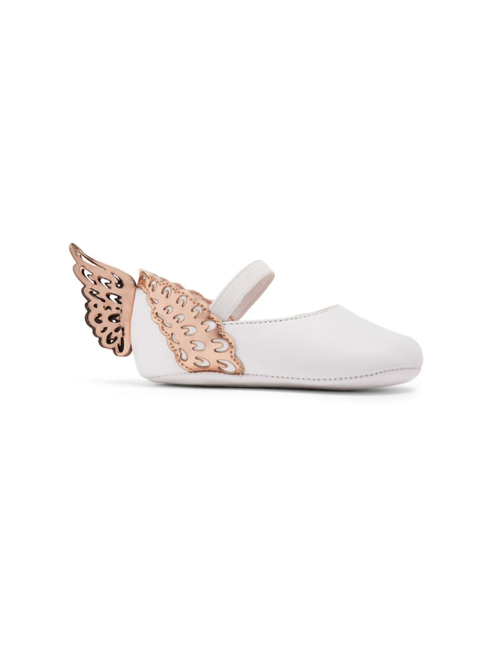 Evangeline butterfly ballerina shoes - White