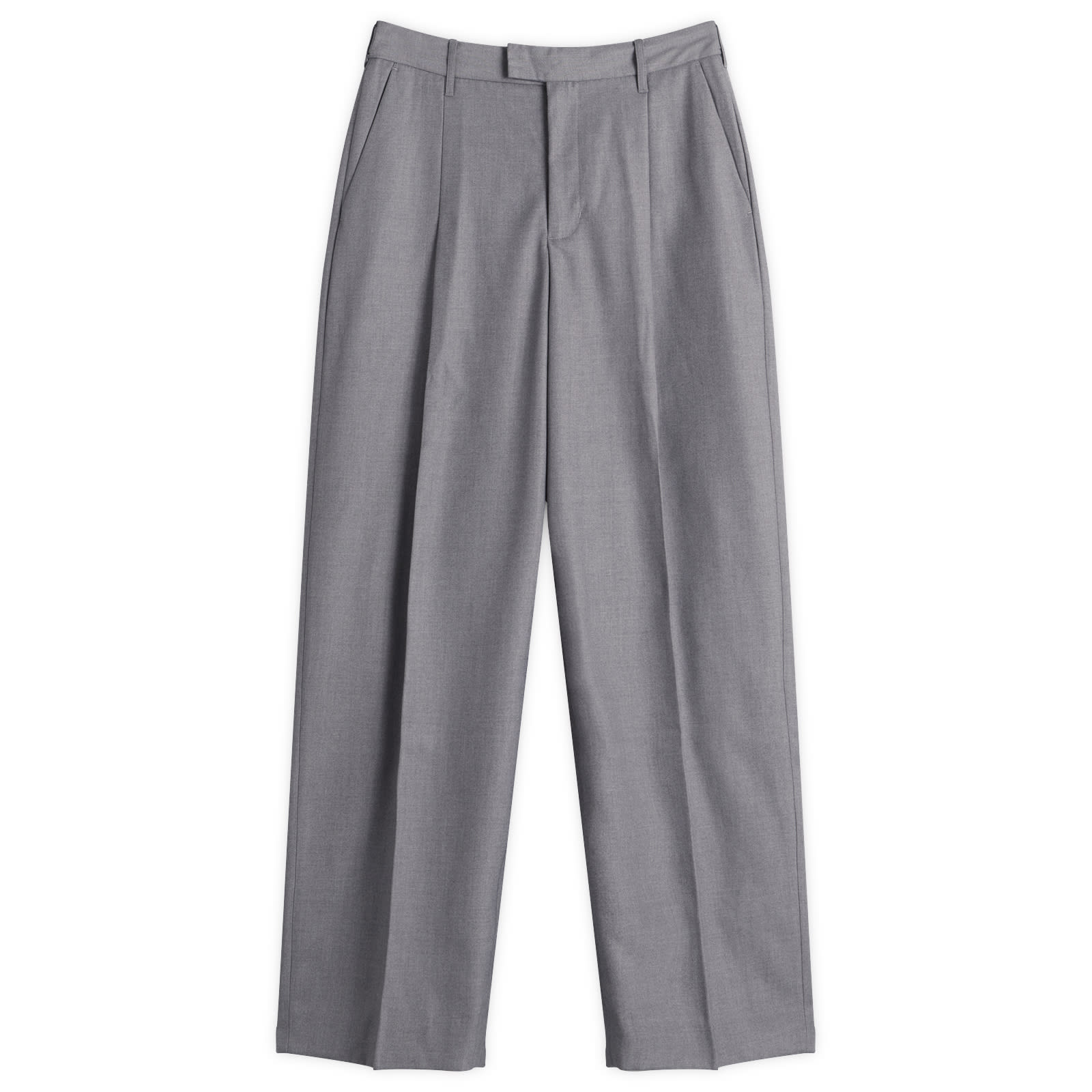 Men's Tailored Wide Leg Trouser Light Grey