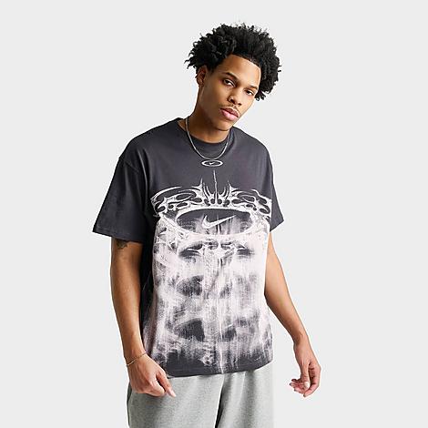 Men's Sportswear Barbed Swoosh Graphic T-Shirt in Off Noir