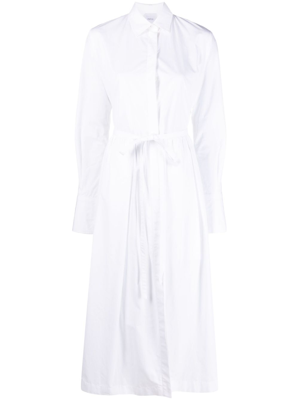 Cotton shirt dress - White