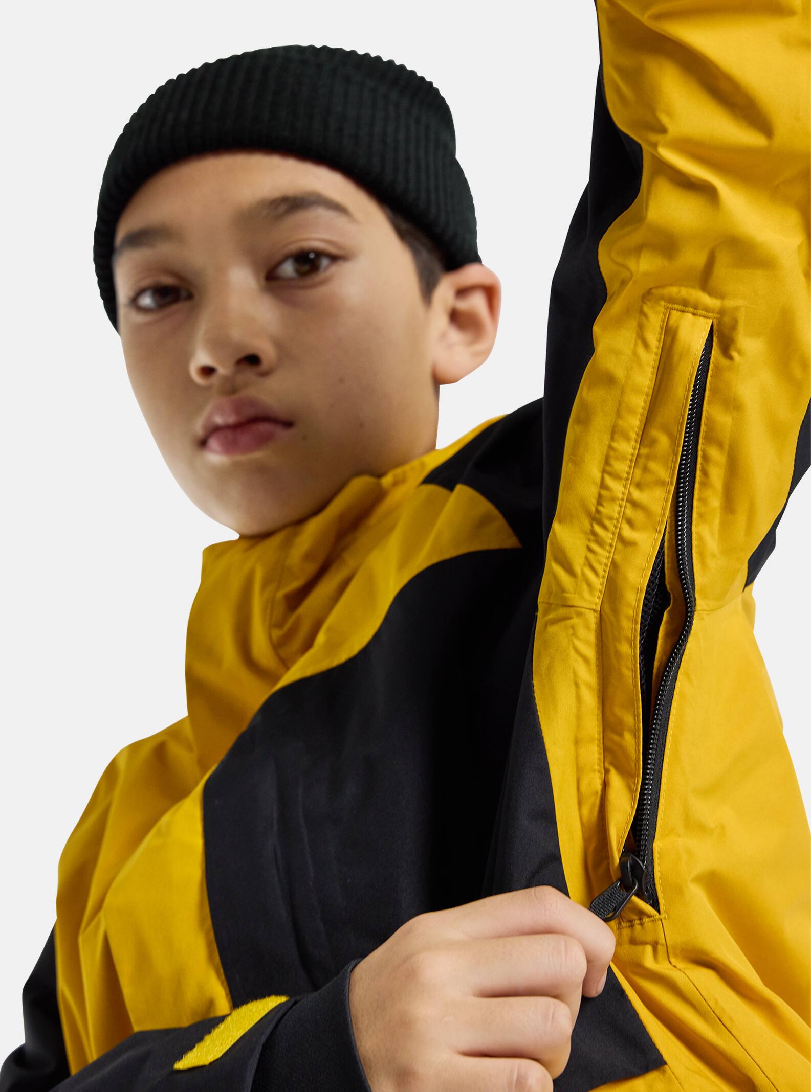 Burton Kids' Powline GORE-TEX 2L Jacket, Goldenrod / True Black, L