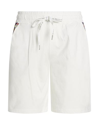 Man Shorts & Bermuda Shorts White Size M Cotton