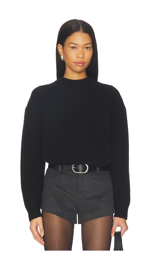 ANINE BING Lee Crew Sweater in Black. L. Also in
