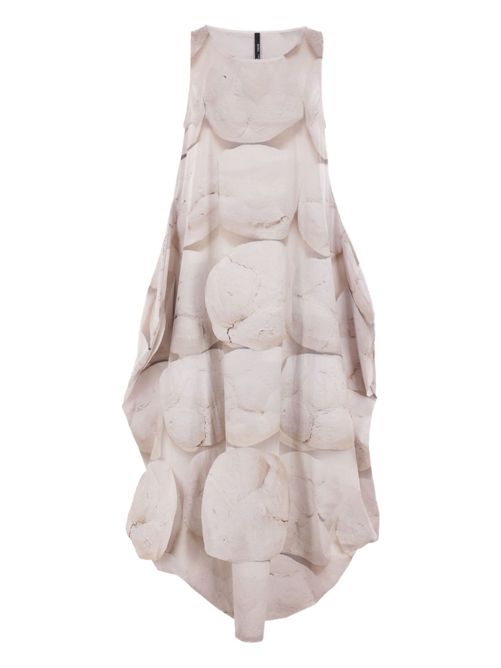 Printed sleeveless dress - Neutrals