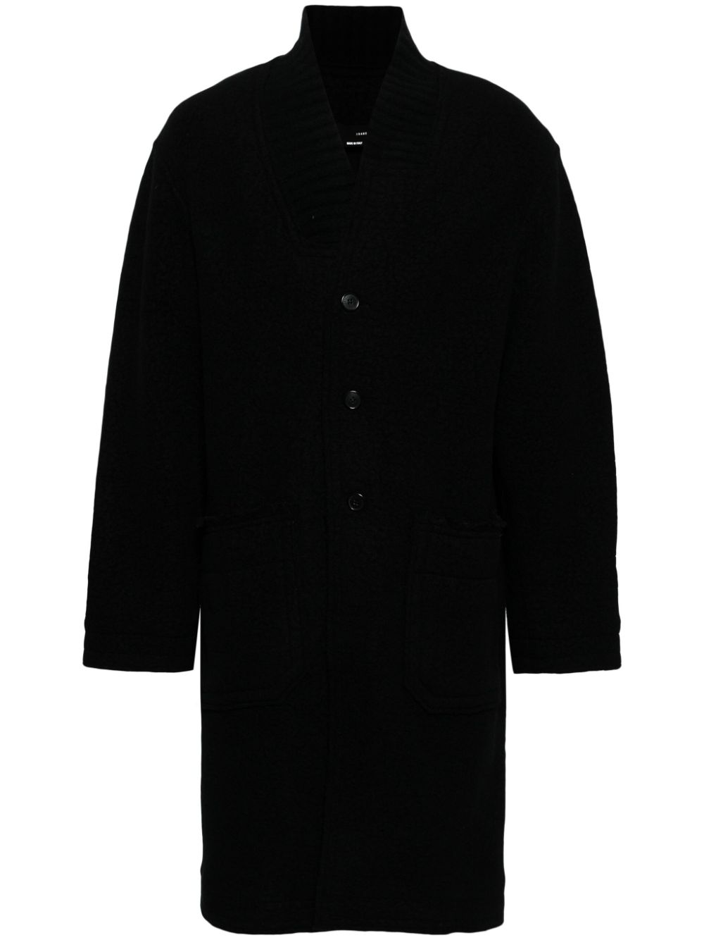 Single-breasted coat - Black