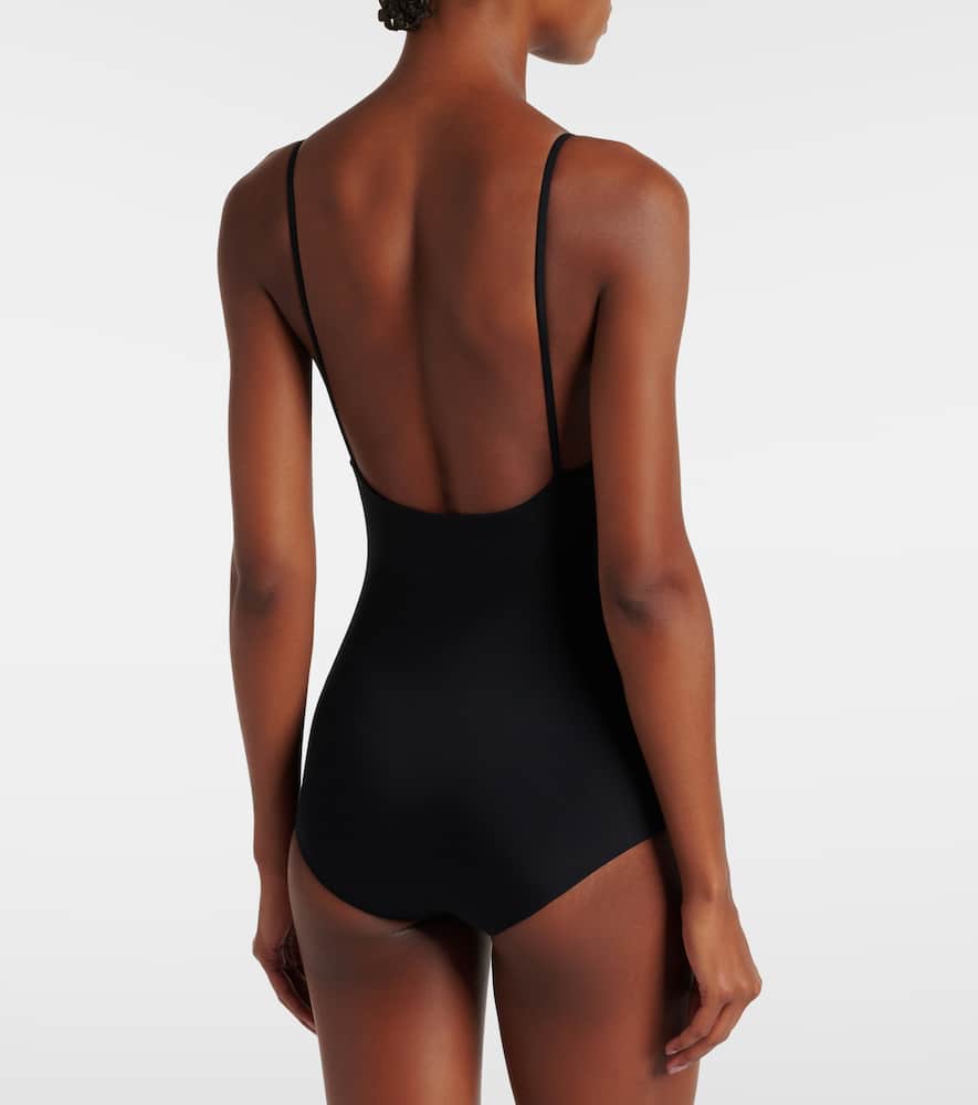 Draped swimsuit