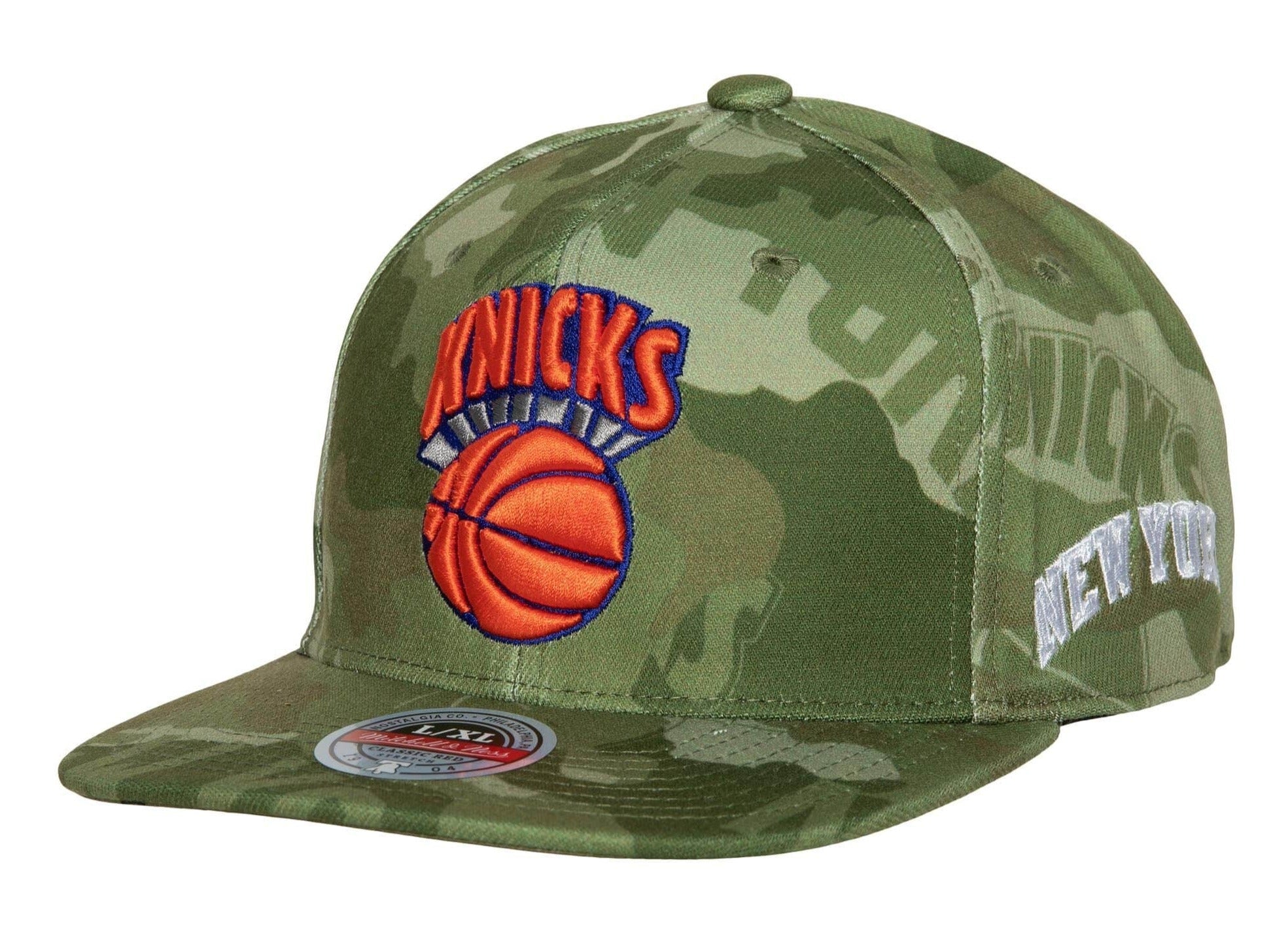 Men's NBA Tonal Camo Stretch Fitted Hwc Knicks Fitted Caps