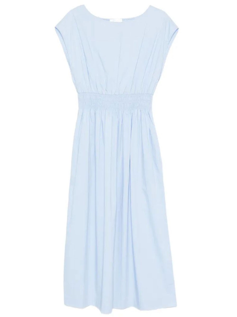Elasticated Waist Cotton Midi Dress