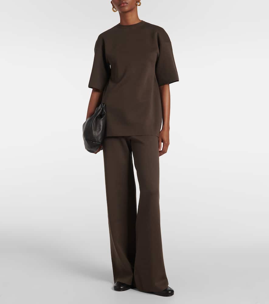 Dwyn wool and cotton-blend T-shirt