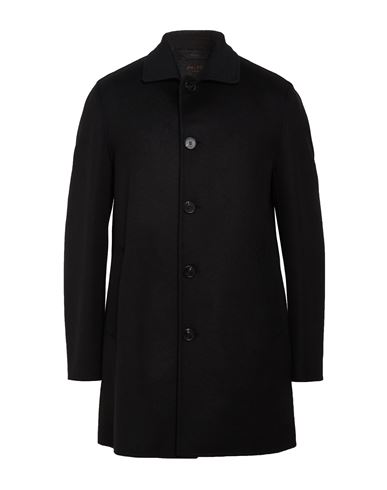 Paltò Fabbrica Man Coat Black Size 40 Wool, Nylon