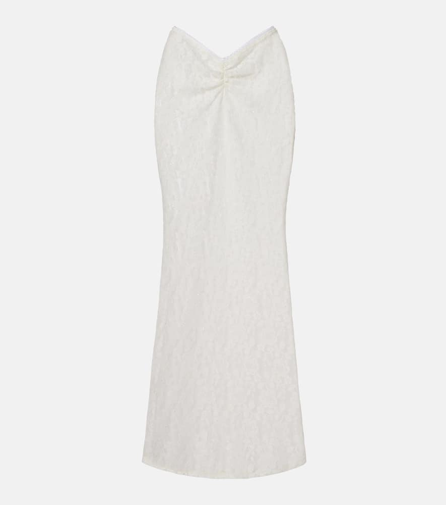 Daisy lace maxi skirt