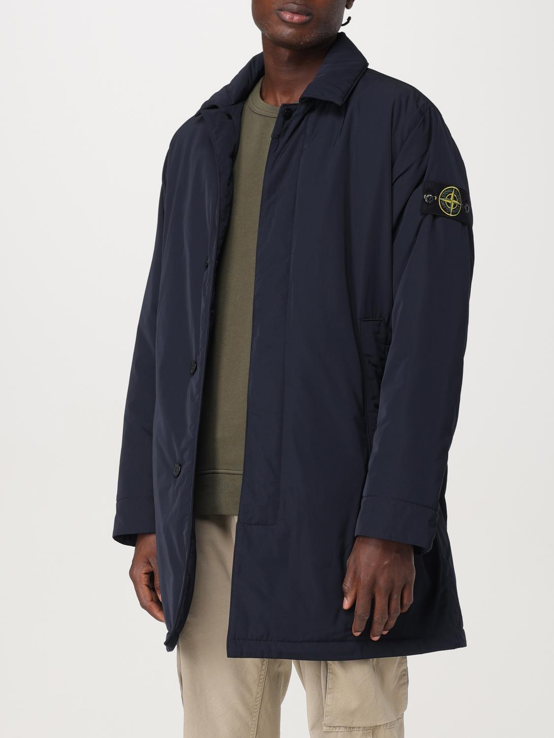Micro-twill PrimaLoft-padded coat - Blue
