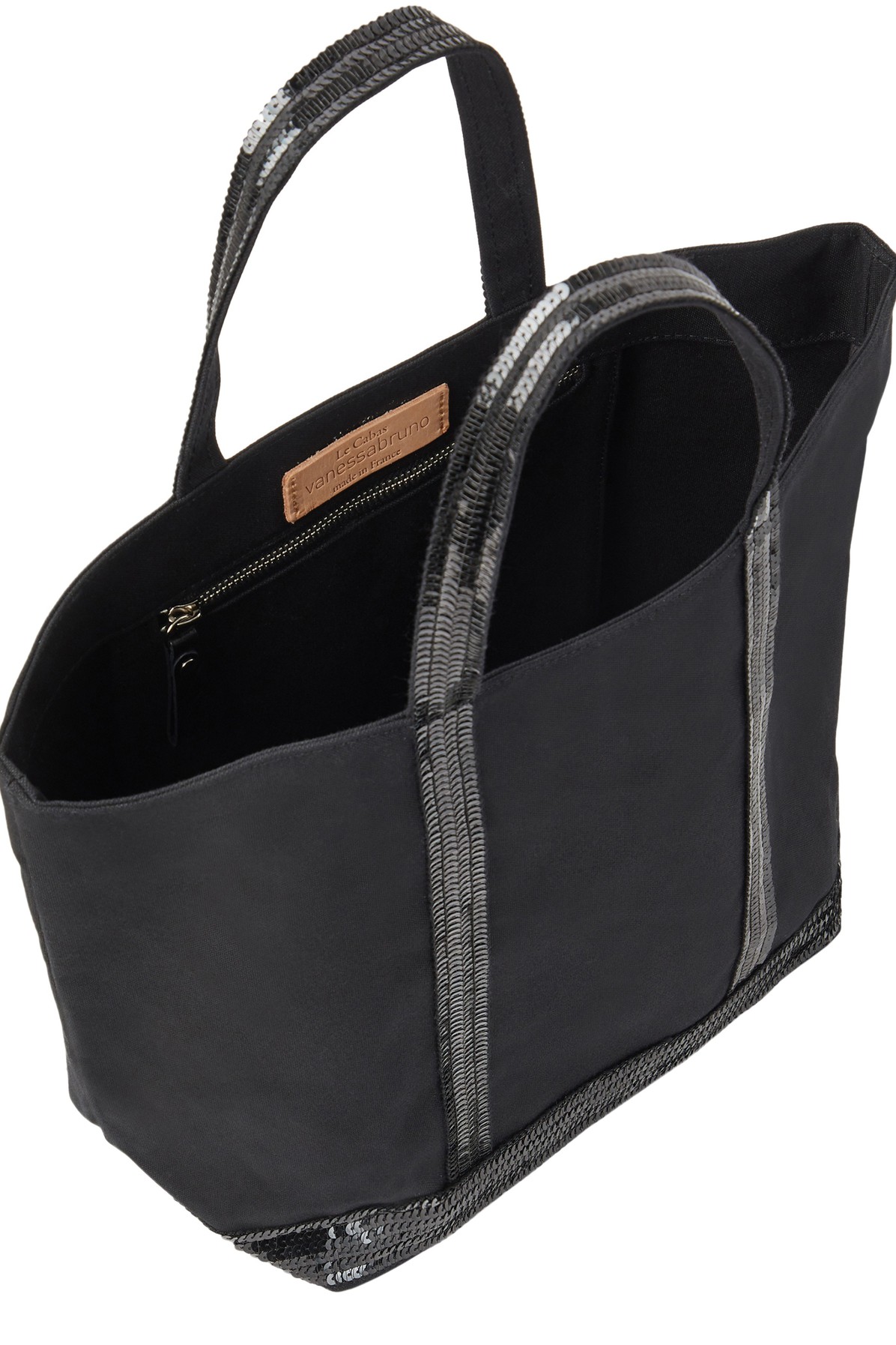 Canvas and Sequins M Cabas Tote