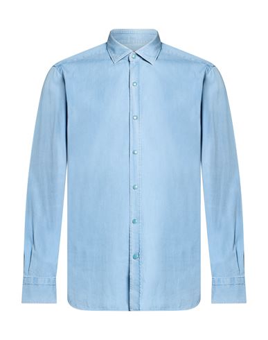 Man Denim shirt Blue Size 16 Linen