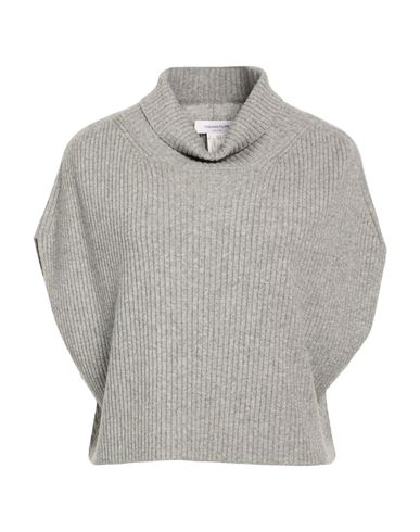 Woman Turtleneck Grey Size 12 Virgin Wool, Silk, Cashmere
