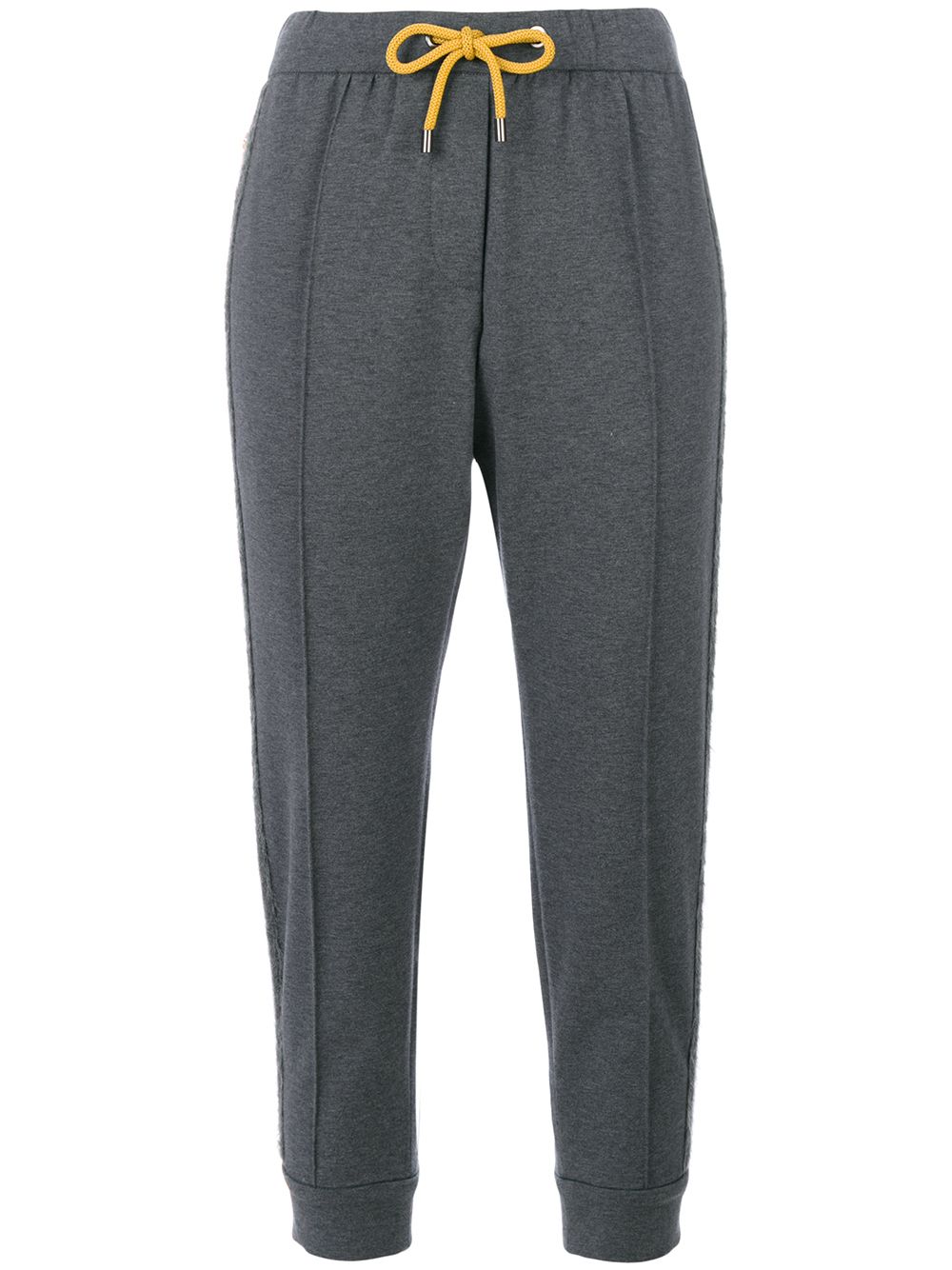 Brunello Cucinelli cropped tapered track pants - Grey