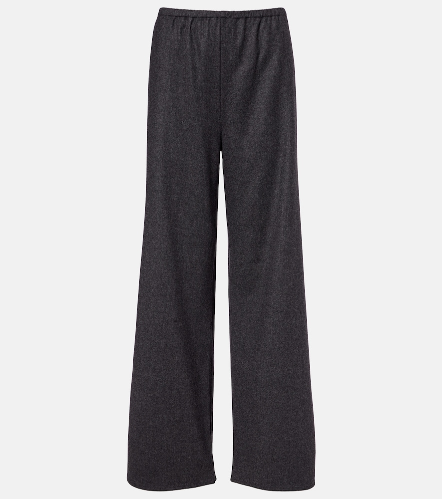 Austin wool and cashmere wide-leg pants