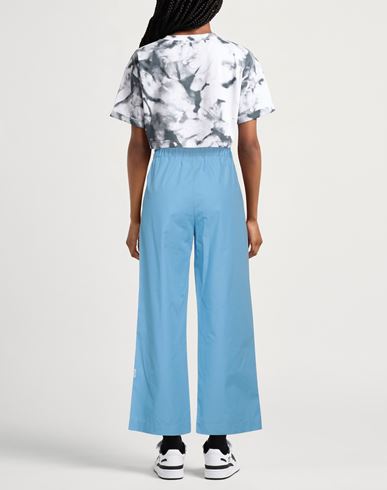 Woman Pants Azure Size 8 Cotton