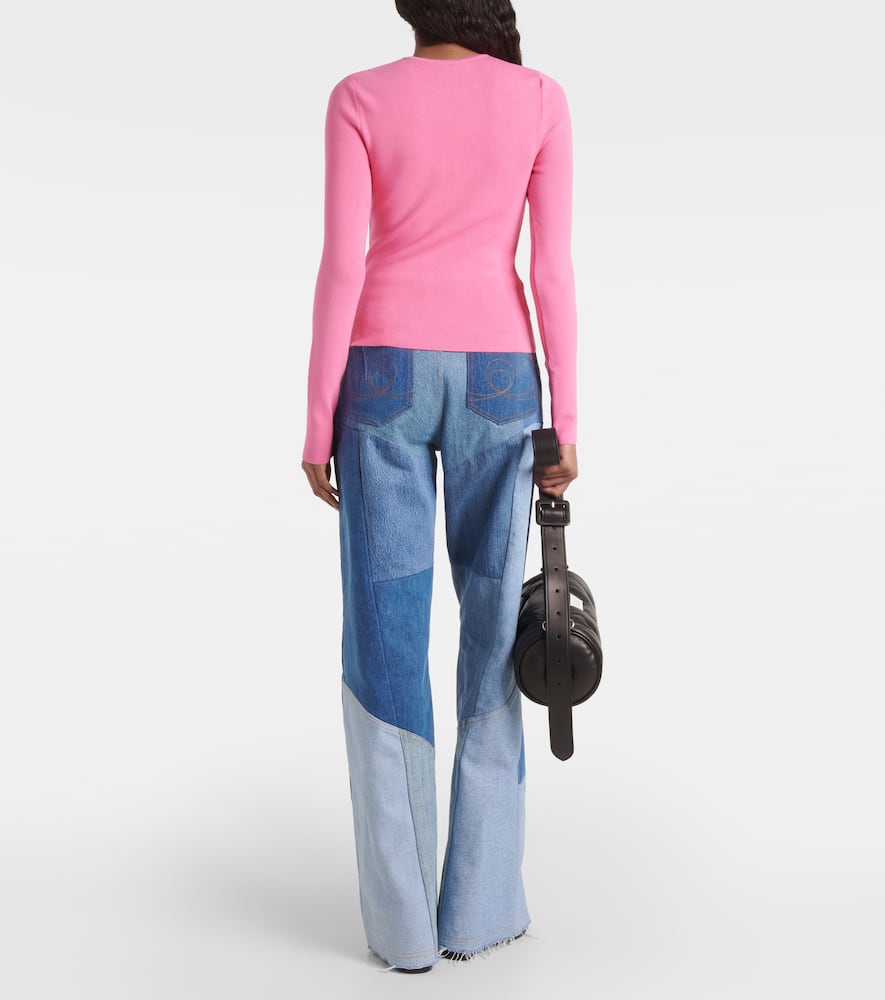 Core open-back jersey top