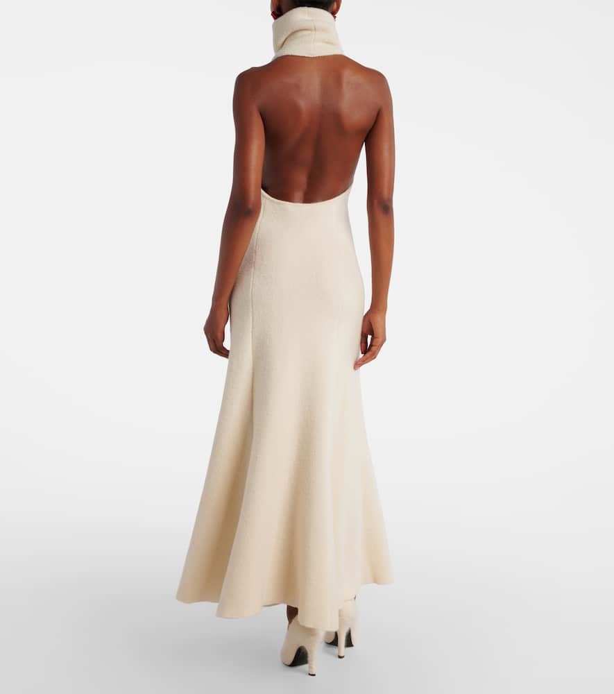 Wool, silk, and cashmere maxi dress