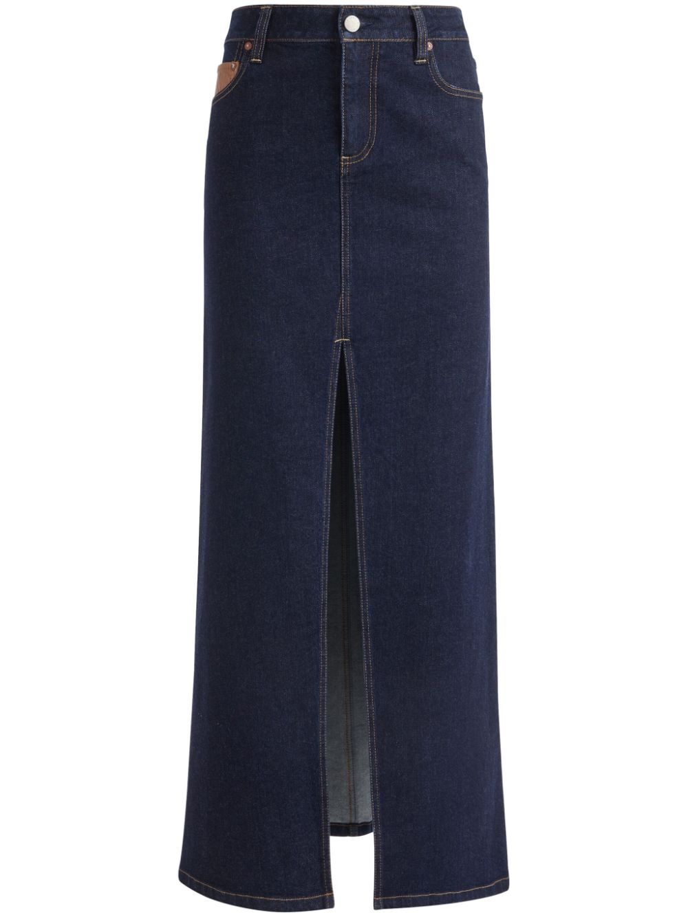 Denim midi skirt - Blue
