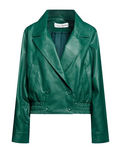 Woman Jacket Emerald green Size M Viscose