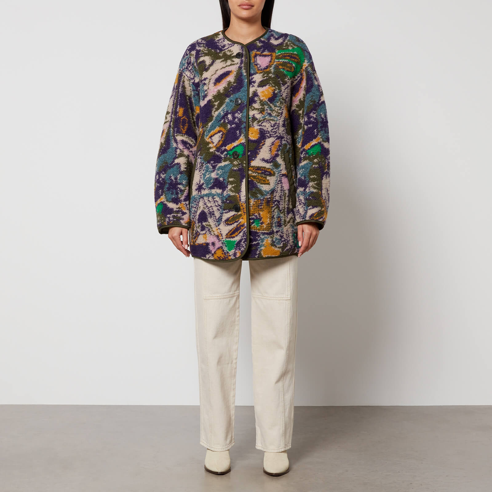 Marant Etoile Himemma Reversible Fleece and Quilted Shell Jacket - FR 38/UK 10