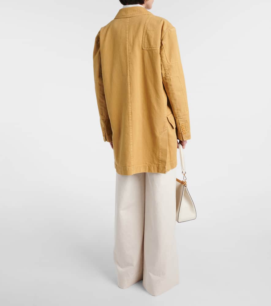 Dizzy oversized cotton canvas blazer