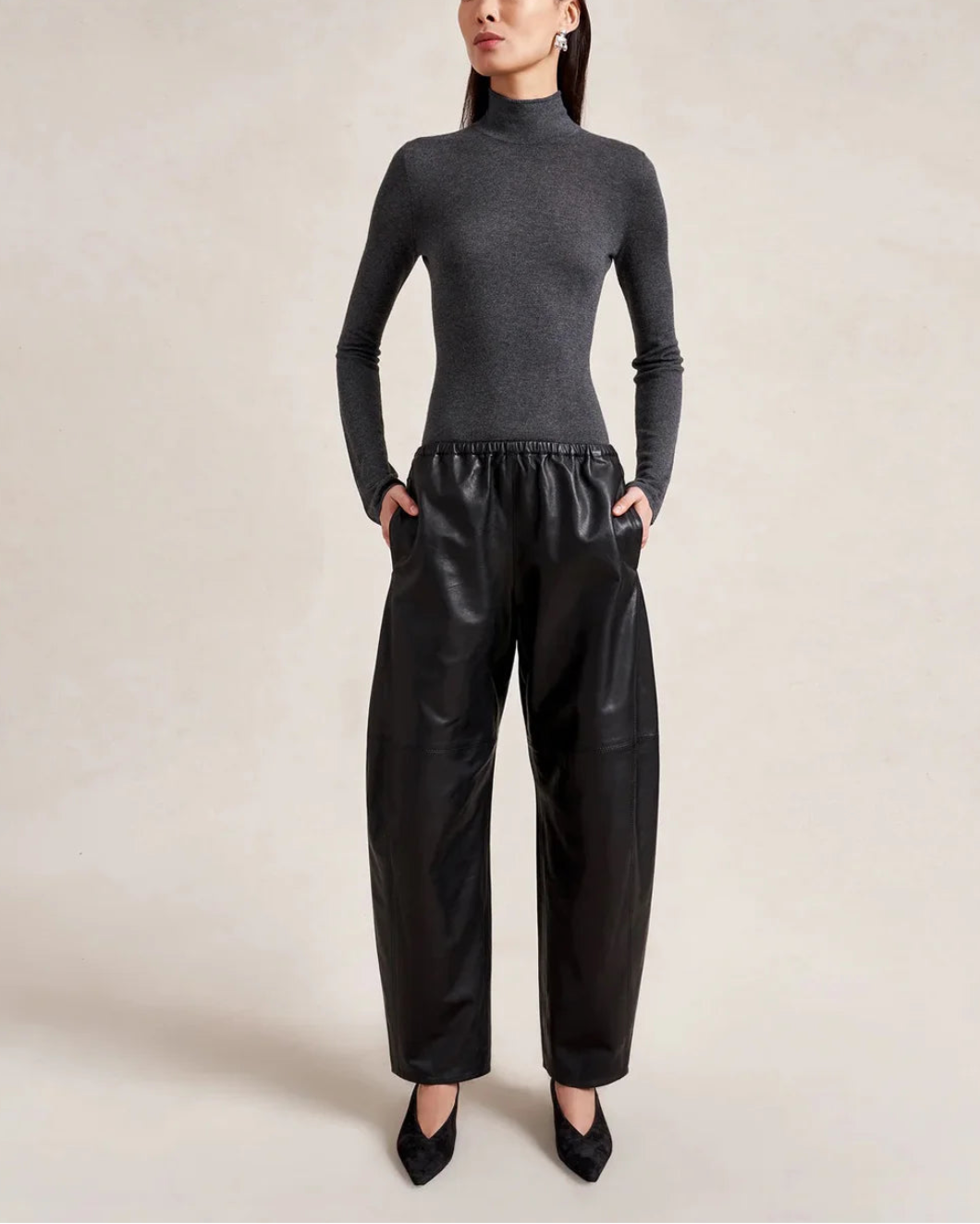 Leather Barrel Colby Pant
