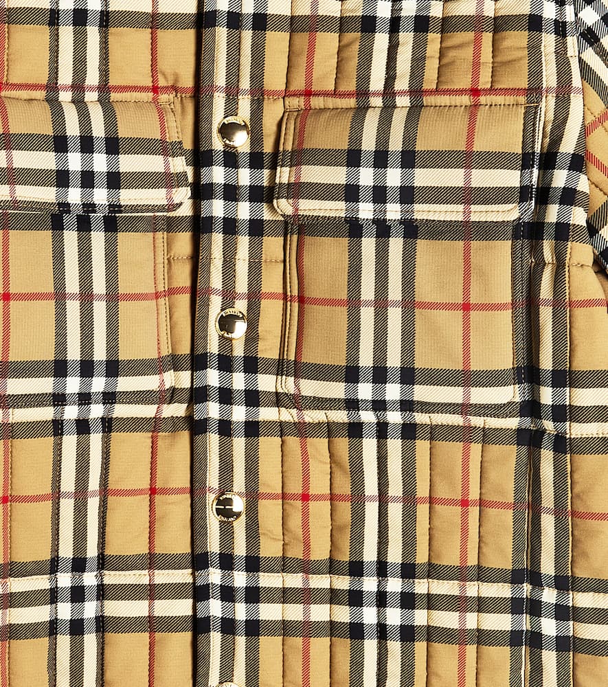 Burberry Kids Check windbreaker jacket