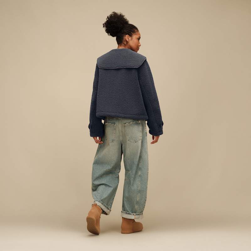 ® Women's Nikia Collared Jacket in Eve Blue