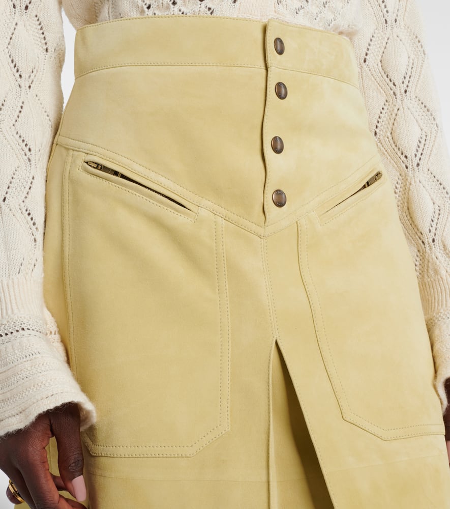 Chloé Suede midi skirt