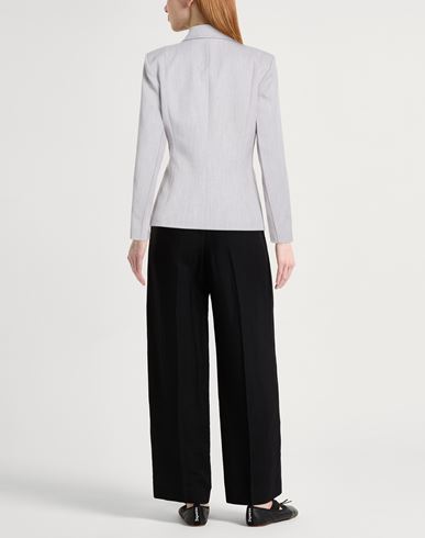Woman Blazer Light grey Size 10 Polyester, Viscose, Elastane