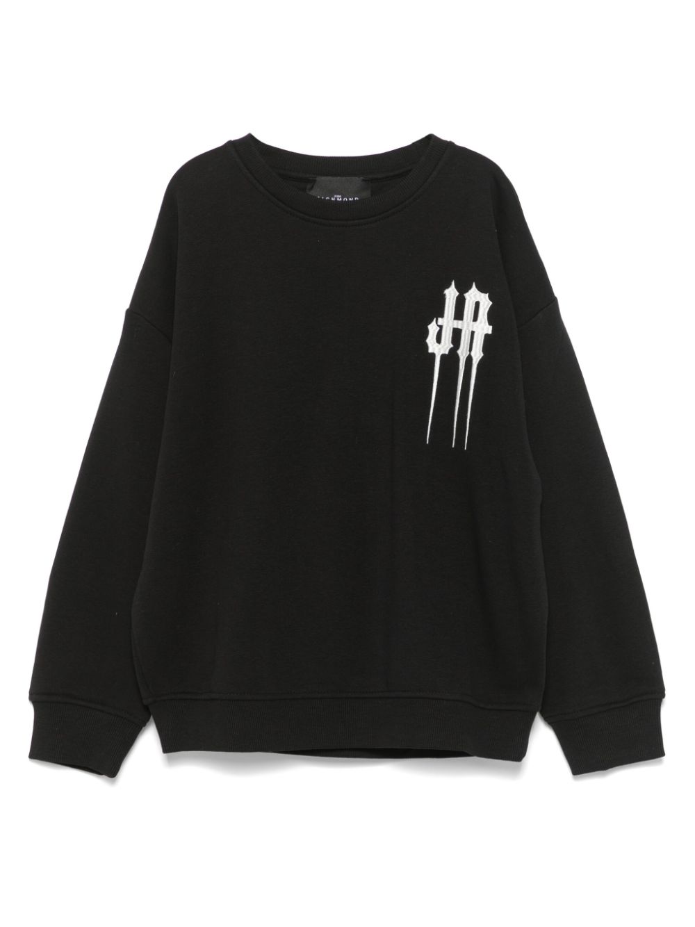 Logo-embroidered sweatshirt - Black
