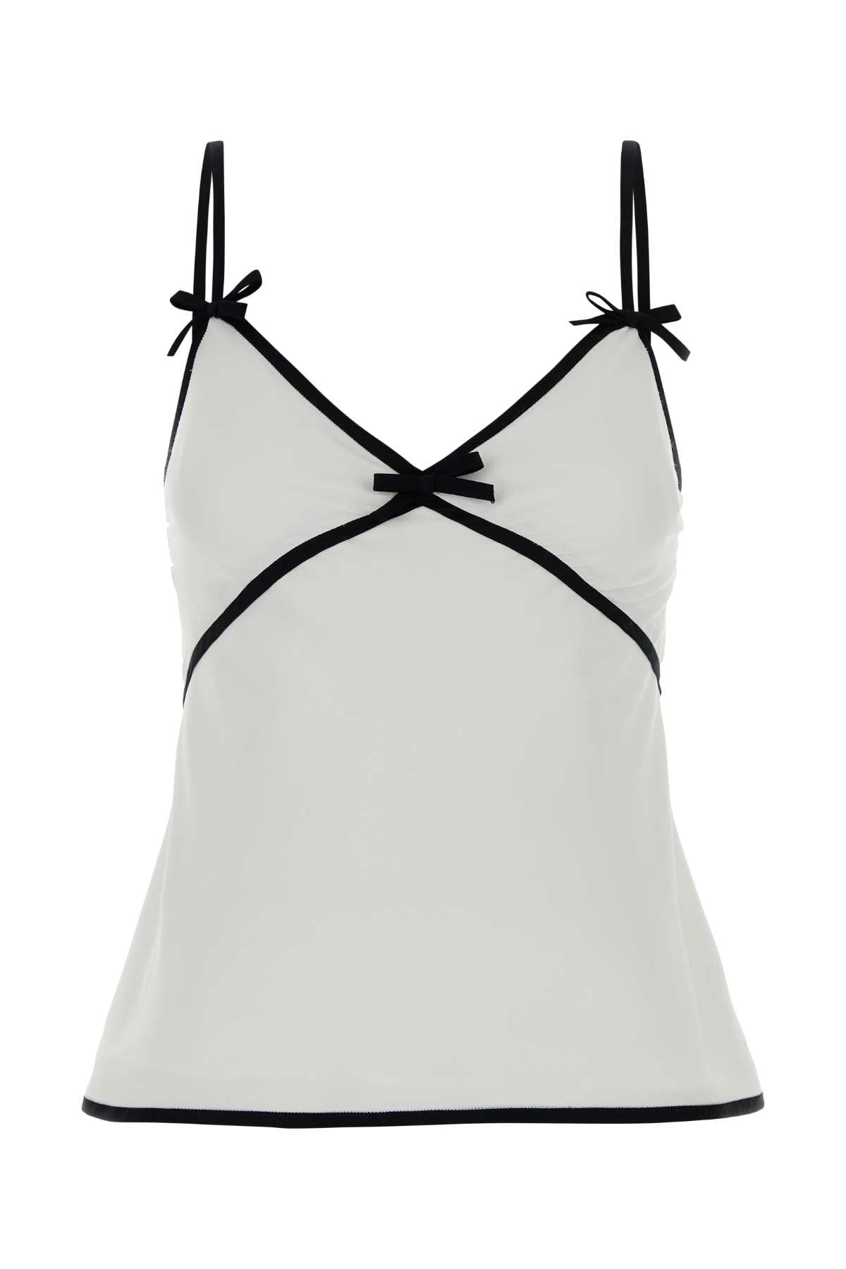 Crepe Tank Top — White