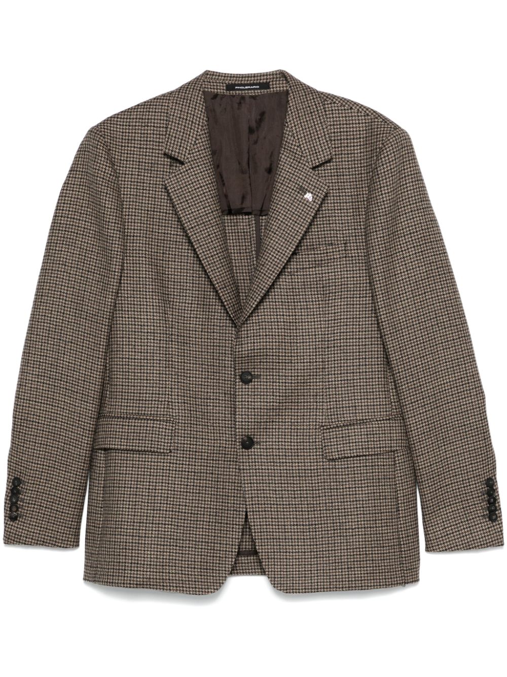 Dogtooth blazer - Brown
