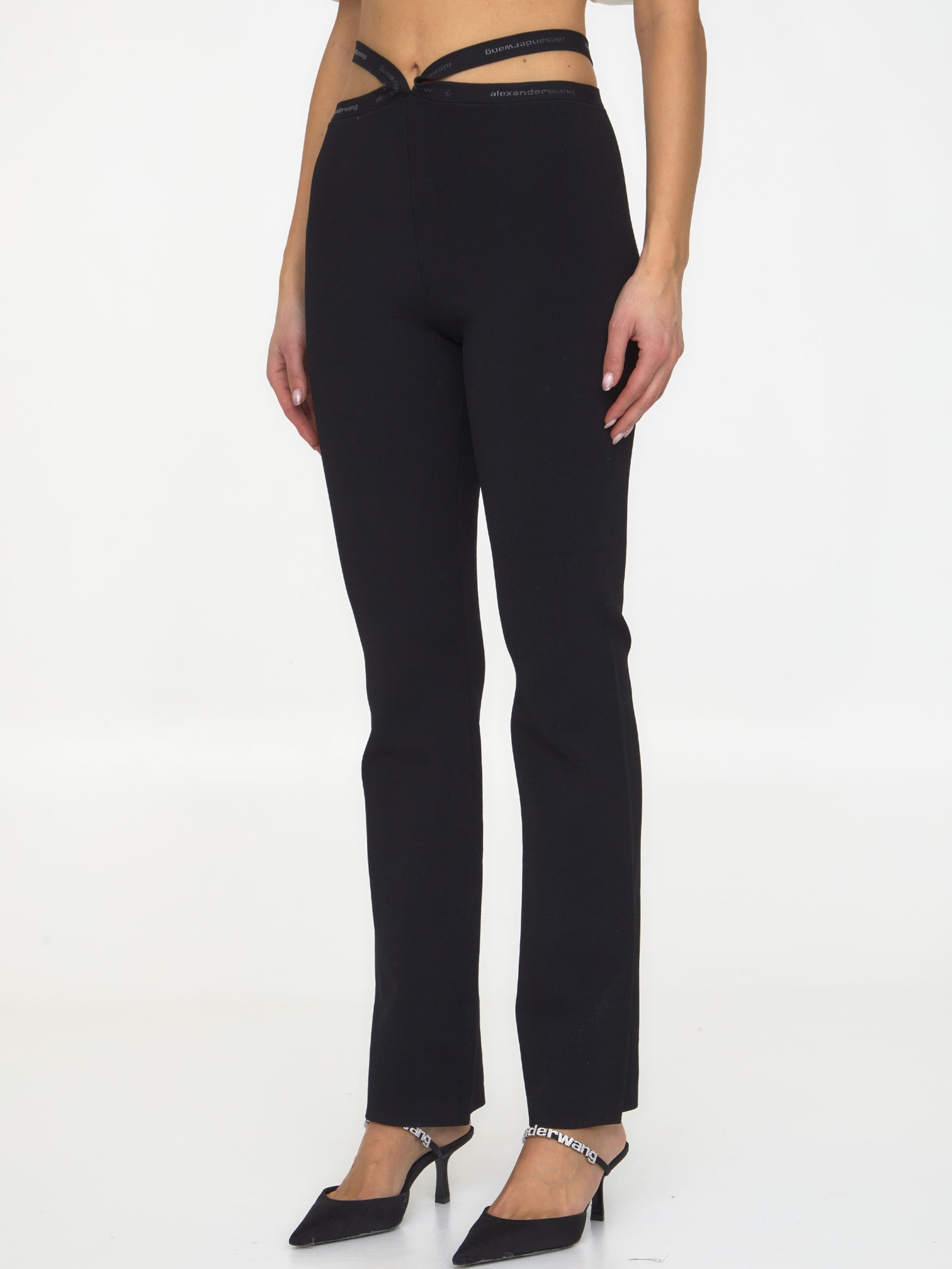 Criss-cross Leggings With Logo