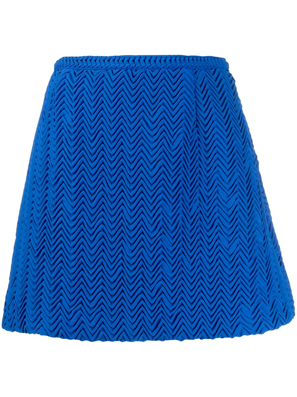 Embroidered mini skirt - Blue